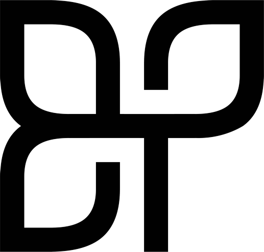 BP Flower Monogram Logo-org- mini negative